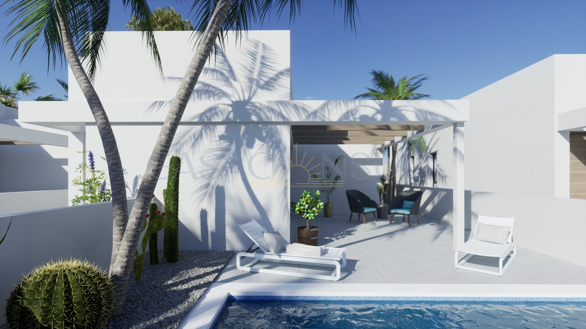 Nieuwbouwvilla in Playa Blanca met privé-zwembad